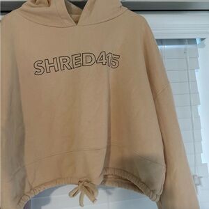 SHRED415  Hoodie in Peachish- Beige Shade